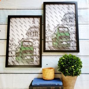 2 Kagyuan Photo Picture Frame Solid Black Wood 12×18"